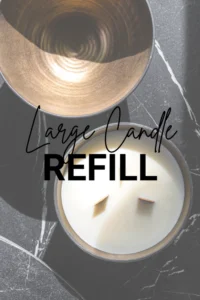 Large Candle refill handmade candles pottery ceramics sustainability STUDIO kapstok Iris Floor Ceramics