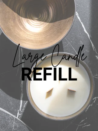 Large Candle refill handmade candles pottery ceramics sustainability STUDIO kapstok Iris Floor Ceramics